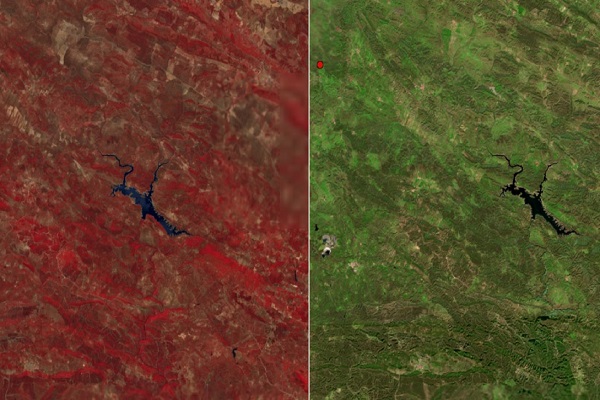 Comparador de imágenes de satélite 