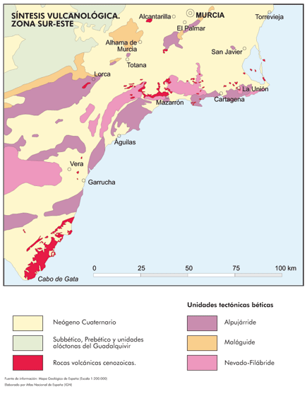 La región volcánica de Almería y Murcia o del Sureste
