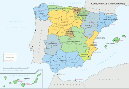 La organización territorial de España
