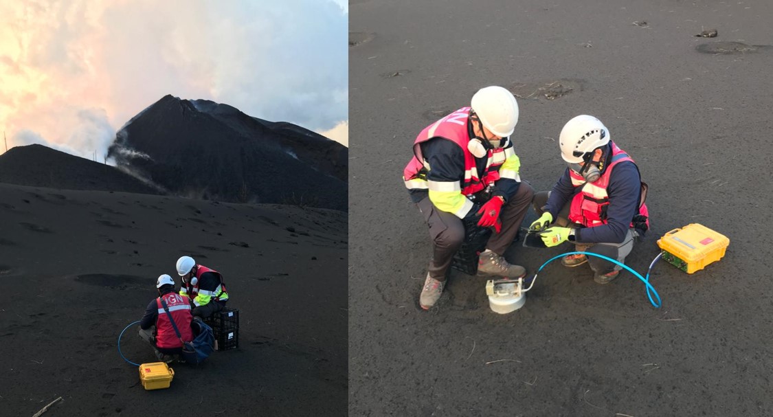 Muestreo de gases. Medida de CO2 difuso