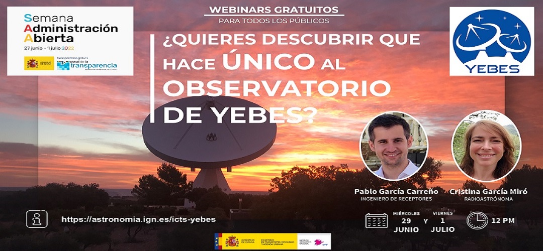 webinar Observatorio Yebes