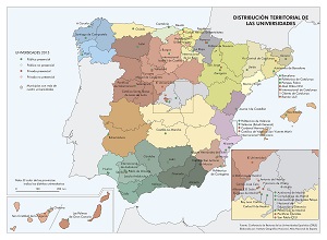 Distribución territorial de las universidades