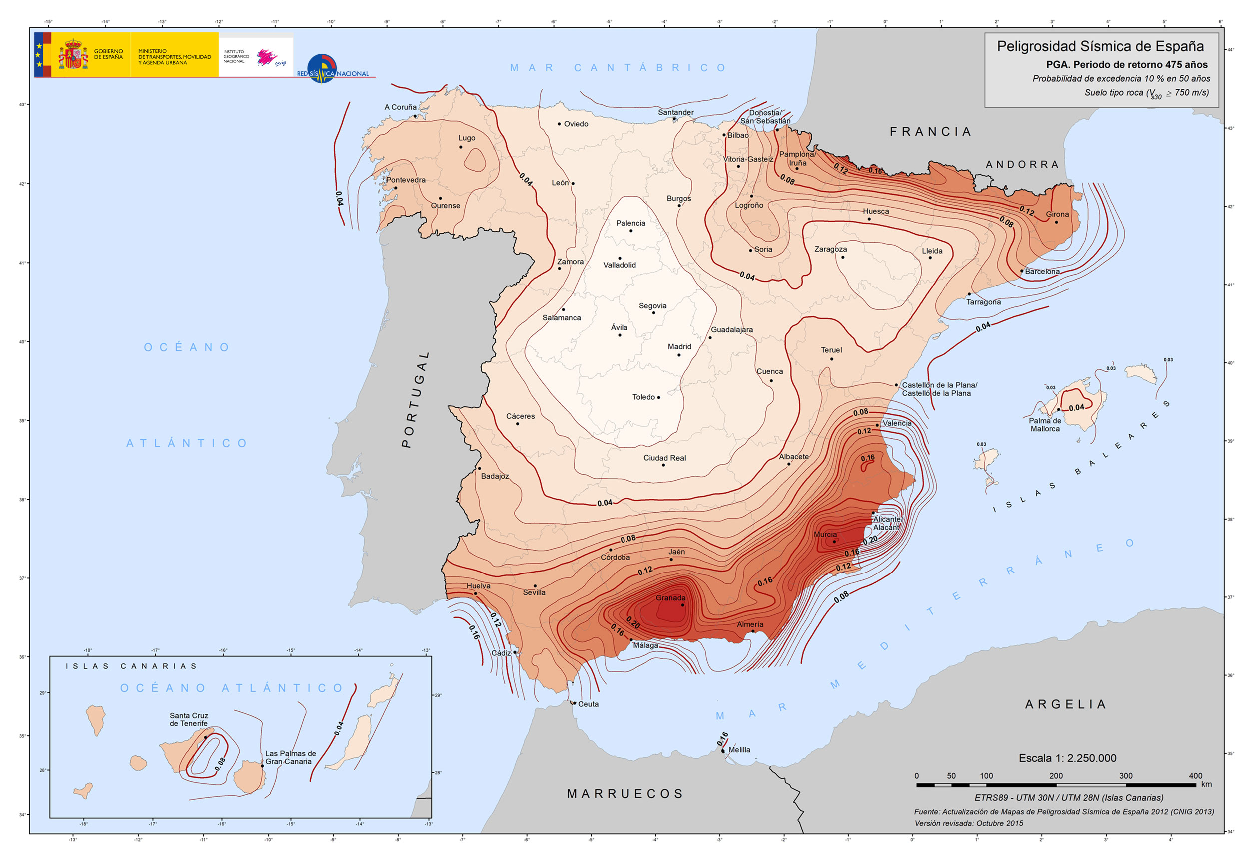 Resultado de imagen de mapas de peligrosidad