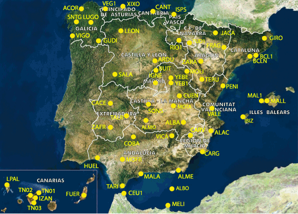 Estaciones Permanentes GNSS Estaciones Permanentes GNSS