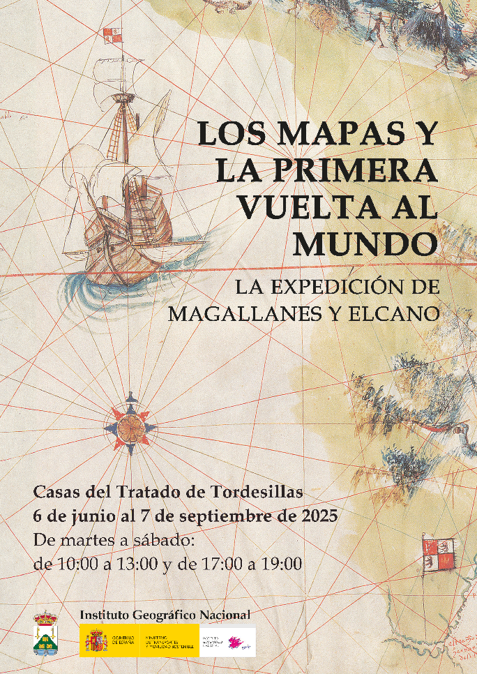 Enlace a cartel de expo Los Mapas y la primera vuelta al mundo. La expedición de Magallanes y Elcano