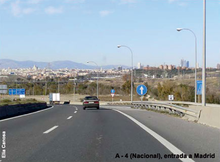 A-4 (Nacional), entrada a Madrid