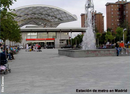 Estación de metro en Madrid