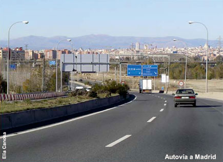 Autovía a Madrid