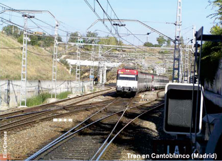 Tren en Cantoblanco (Madrid)