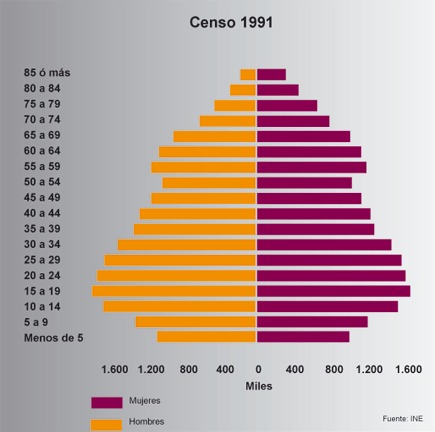 Pirámide de Población 1991