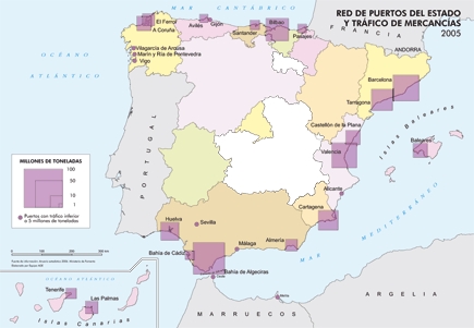 Estribillo mientras Pelágico España a Través de los Mapas