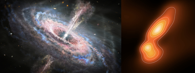 Nuevo método para obtener imágenes ultraprecisas de galaxias activas