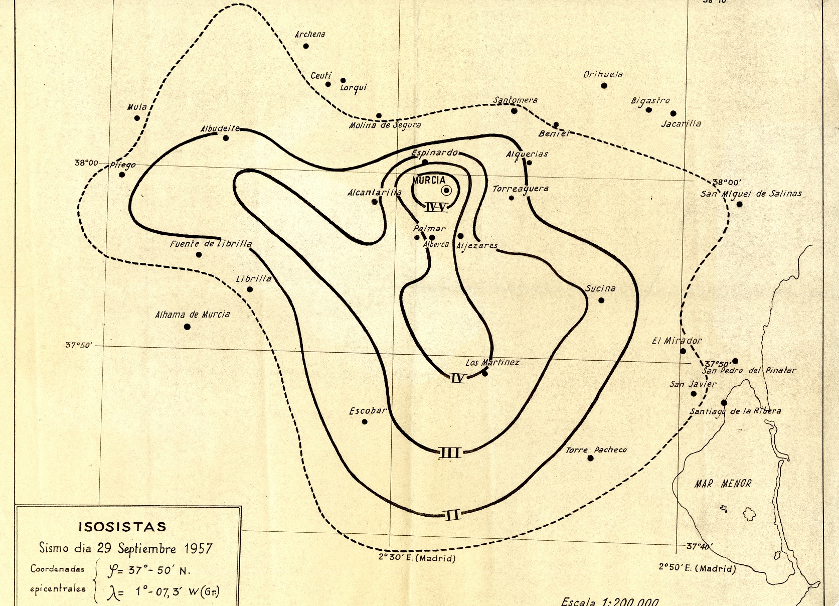 Mapa de Isosistas