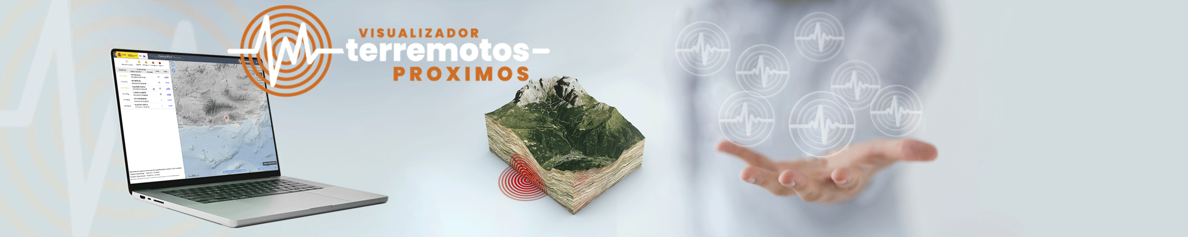 Acceso a visualizador de terremotos próximos