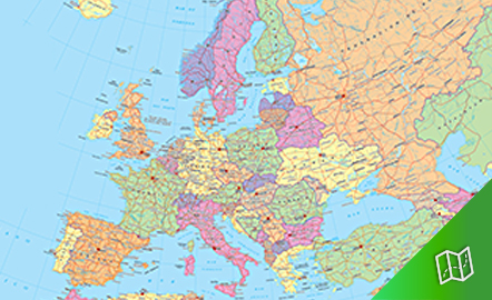 Mapa a Mapa: Europa: Aprende la geografía europea con mapas de todos los  países del continente. Cuaderno de trabajo A4