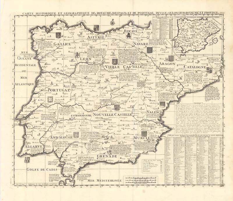 Mapa general de España (1802) - Mapas Milhaud