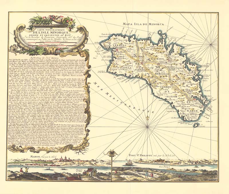 Menorca Isla Mapas Generales 1757 Menorca Isla Mapas Generales 1757