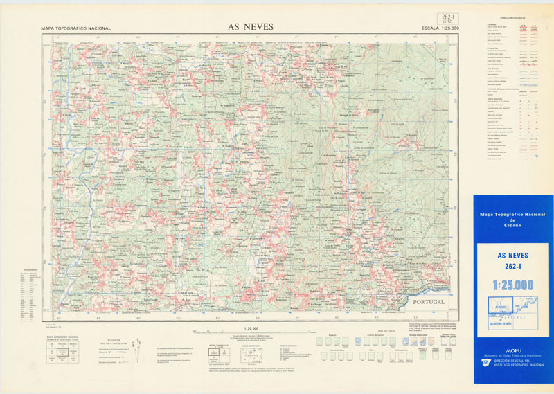 As Neves. Mapa Topográfico Nacional 1:25.000. 1987