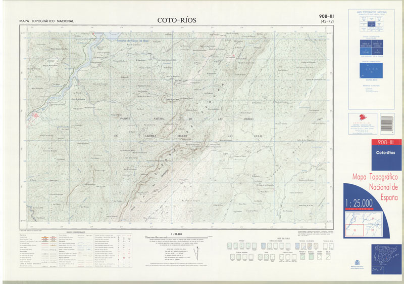 Coto Rios Coto-Ríos. Mapa Topográfico Nacional 1:25.000. 1997