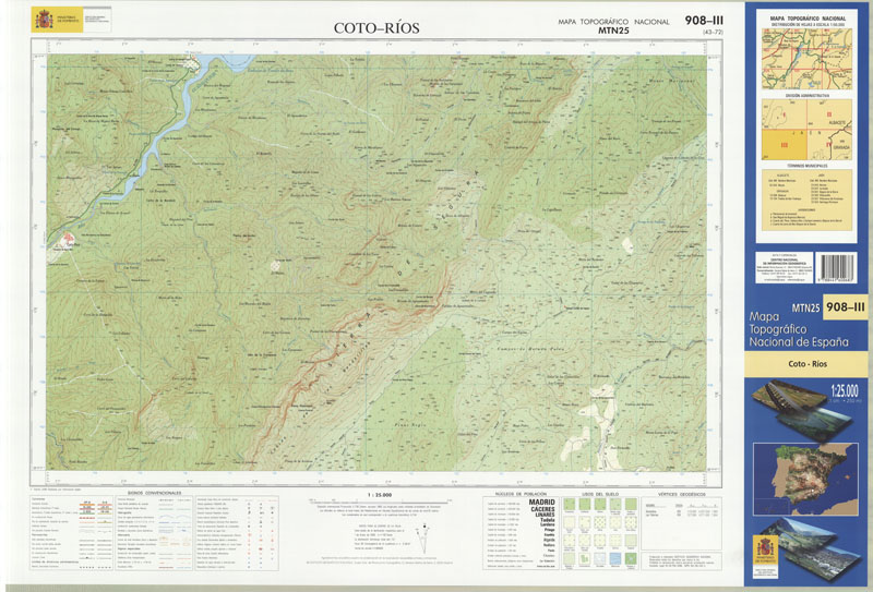 Coto Rios Coto-Ríos. Mapa Topográfico Nacional 1:25.000. 2006