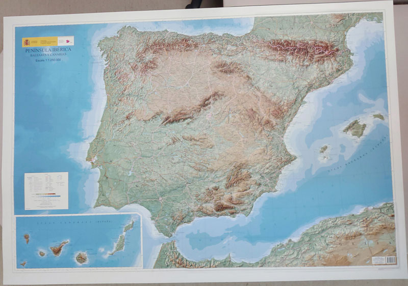 Espa a Mapas En Relieve 2021