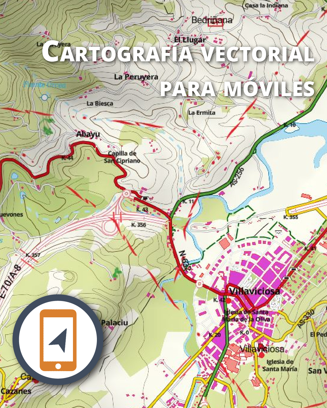 Actualización del producto Cartografía Vectorial para Móviles