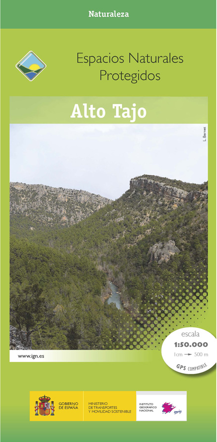 Mapa del Espacio Natural Protegido del Alto Tajo