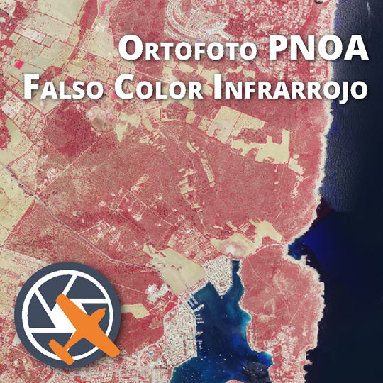 Actualización Ortofotos PNOA Falso Color Infrarrojo 2024