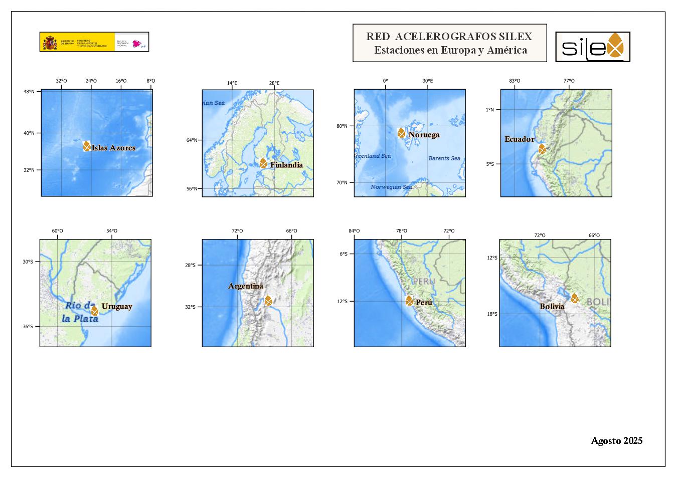 Estaciones en Europa y América Silex