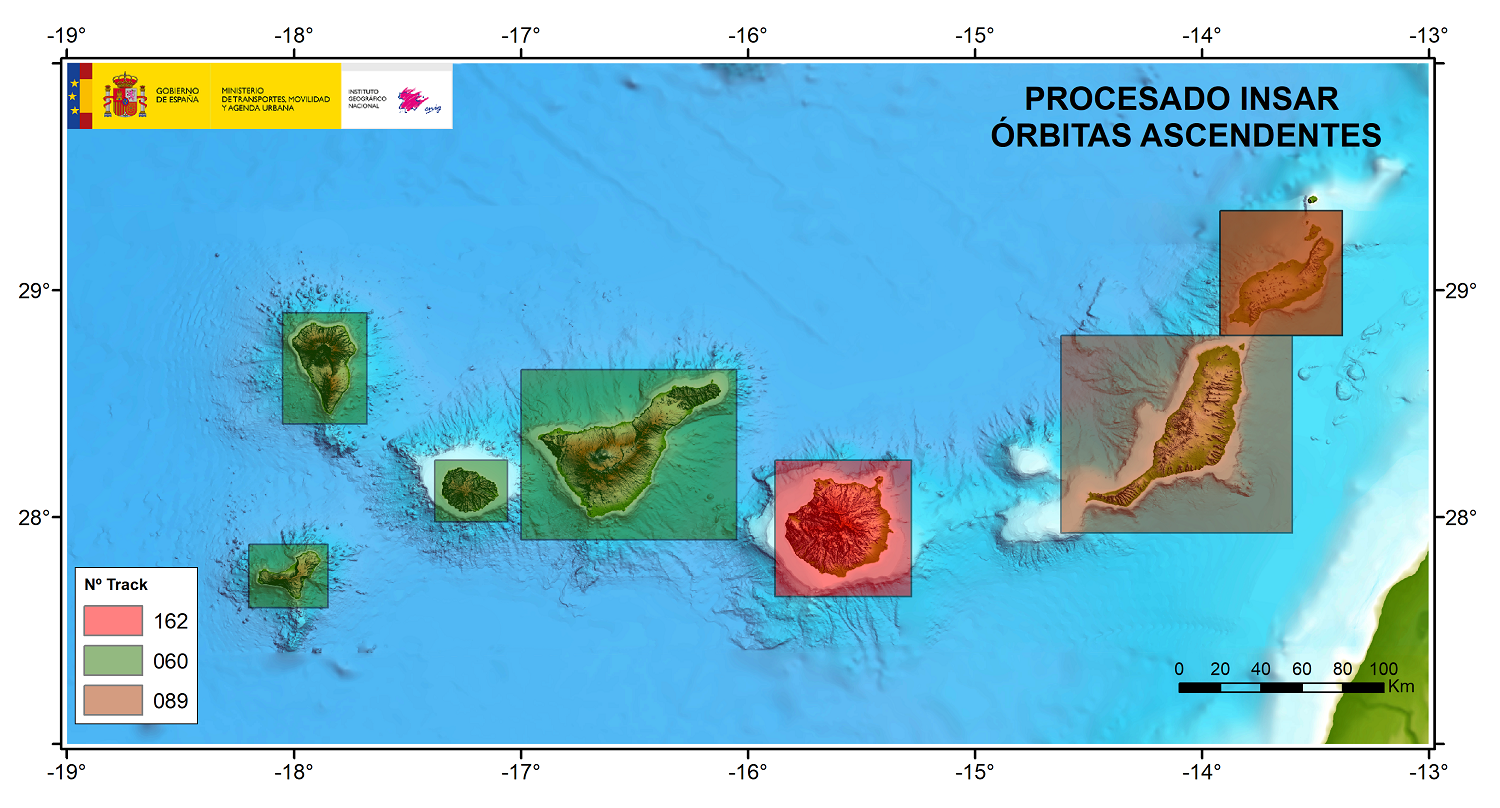 Procesado InSar órbitas ascendentes